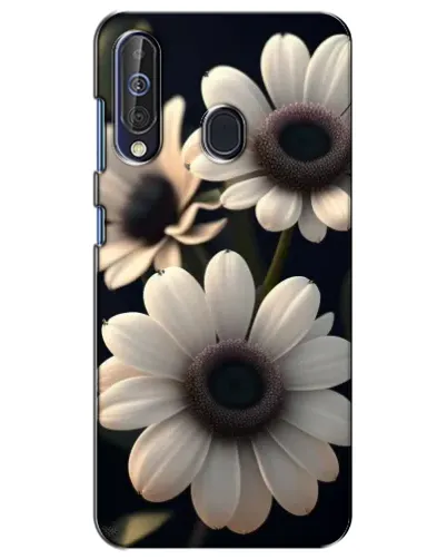 Чехол для Samsung Galaxy A60 2019 (A605F) с картинкой «Белые маргаритки макро»