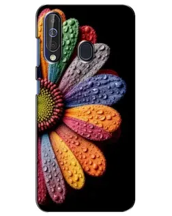 Чехол для Samsung Galaxy A60 2019 (A605F) с картинкой «Радужный цветок»