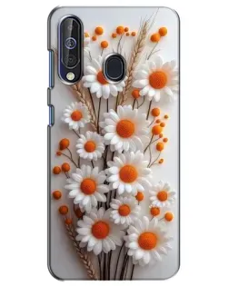 Чехол для Samsung Galaxy A60 2019 (A605F) с картинкой «Белые сухоцветы»