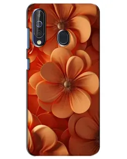 Чехол для Samsung Galaxy A60 2019 (A605F) с картинкой «Оранжевый макро цветок»