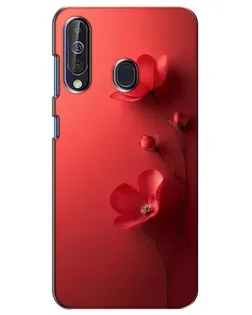 Чехол для Samsung Galaxy A60 2019 (A605F) с картинкой «Маковые соцветия»