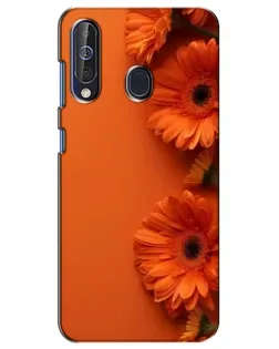 Чехол для Samsung Galaxy A60 2019 (A605F) с картинкой «Оранжевые герберы»
