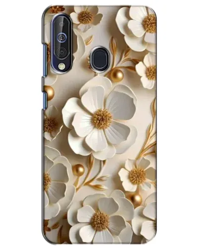 Чехол для Samsung Galaxy A60 2019 (A605F) с картинкой «Белие бумажние  цвети»