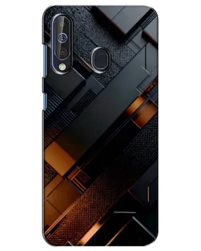 Чехол для Samsung Galaxy A60 2019 (A605F) с картинкой «Черные геометрические блоки» Чехол для Samsung Galaxy A60 2019 (A605F) с картинкой «Черные геометрические блоки»
