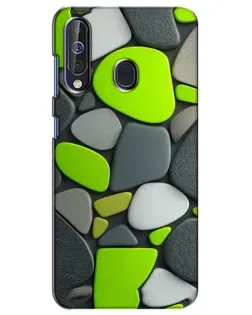 Чехол для Samsung Galaxy A60 2019 (A605F) с картинкой «Яркая неоновая галька»