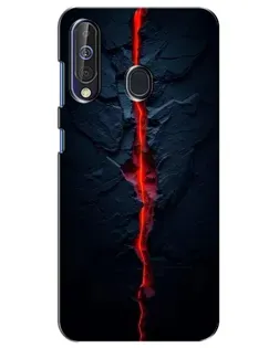 Чехол для Samsung Galaxy A60 2019 (A605F) с картинкой «Kрасная лавовая трещина»