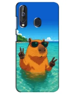 Чехол для Samsung Galaxy A60 2019 (A605F) с картинкой «Морская капибара» Чехол для Samsung Galaxy A60 2019 (A605F) с картинкой «Морская капибара»
