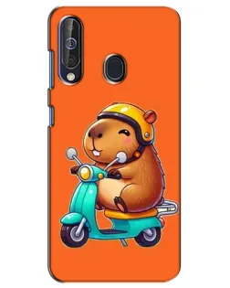 Чехол для Samsung Galaxy A60 2019 (A605F) с картинкой «Капибара на скутере» Чехол для Samsung Galaxy A60 2019 (A605F) с картинкой «Капибара на скутере»