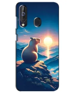 Чехол для Samsung Galaxy A60 2019 (A605F) с картинкой «Закат солнца с капибарой» Чехол для Samsung Galaxy A60 2019 (A605F) с картинкой «Закат солнца с капибарой»