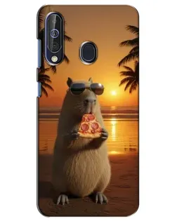 Чехол для Samsung Galaxy A60 2019 (A605F) с картинкой «Капибара с пиццей» Чехол для Samsung Galaxy A60 2019 (A605F) с картинкой «Капибара с пиццей»