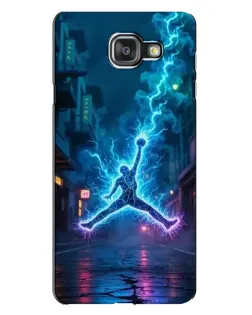 Чехол для Samsung Galaxy A7 2016 (A7100, A710F) с картинкой «Jordan Gold Jumpman»