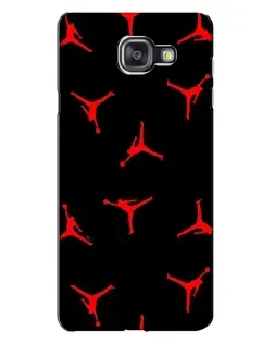 Чехол для Samsung Galaxy A7 2016 (A7100, A710F) с картинкой «Jordan Red Pattern»