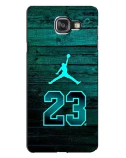 Чехол для Samsung Galaxy A7 2016 (A7100, A710F) с картинкой «Jordan Cyan 23»