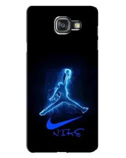 Чехол для Samsung Galaxy A7 2016 (A7100, A710F) с картинкой «Jordan Neon Blue»