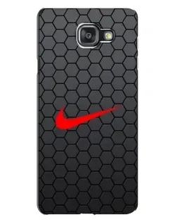Чехол для Samsung Galaxy A7 2016 (A7100, A710F) с картинкой «Nike — карбоновая сетка»