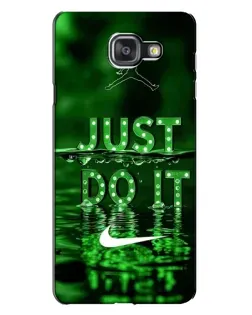 Чехол для Samsung Galaxy A7 2016 (A7100, A710F) с картинкой «Зеленый неоновый Nike»
