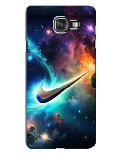 Чехол для Samsung Galaxy A7 2016 (A7100, A710F) с картинкой «Космический Nike Swoosh»