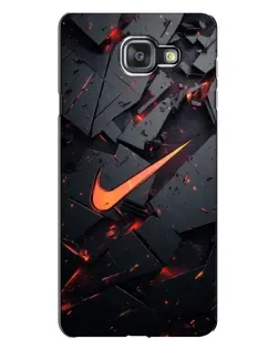 Чехол для Samsung Galaxy A7 2016 (A7100, A710F) с картинкой «Nike — эффект разломов»