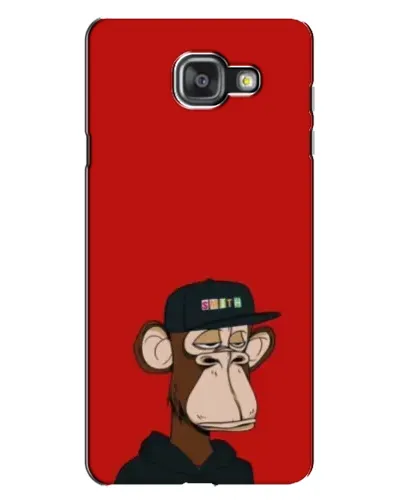 Чехол для Samsung Galaxy A7 2016 (A7100, A710F) с картинкой «Bored Ape — красный фон»