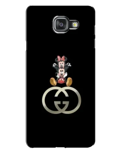 Чехол для Samsung Galaxy A7 2016 (A7100, A710F) с картинкой «Минни Маус на лого»