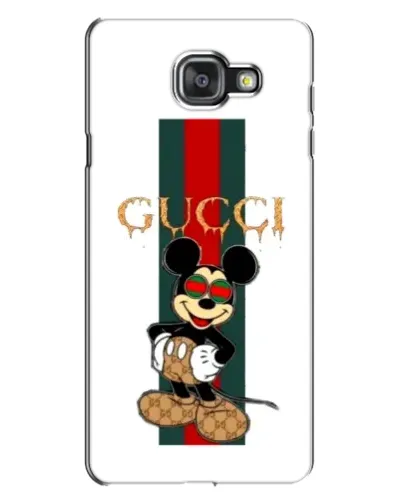 Чехол для Samsung Galaxy A7 2016 (A7100, A710F) с картинкой «Микки Маус Gucci — полосы»