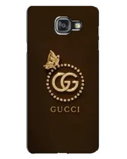 Чехол для Samsung Galaxy A7 2016 (A7100, A710F) с картинкой «Gucci — золотая бабочка»