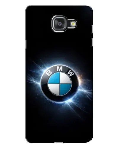 Чехол для Samsung Galaxy A7 2016 (A7100, A710F) с картинкой «BMW — неоновое сияние»