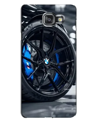 Чехол для Samsung Galaxy A7 2016 (A7100, A710F) с картинкой «Колесо BMW вблизи»