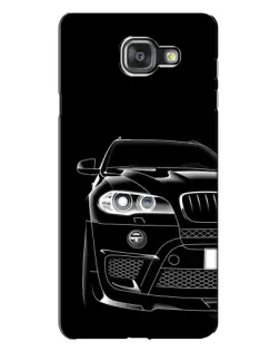Чехол для Samsung Galaxy A7 2016 (A7100, A710F) с картинкой «Темный силуэт BMW»