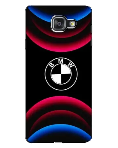 Чехол для Samsung Galaxy A7 2016 (A7100, A710F) с картинкой «Логотип BMW и неоновые дуги»