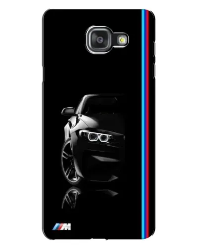 Чехол для Samsung Galaxy A7 2016 (A7100, A710F) с картинкой «Силуэт BMW в темноте»