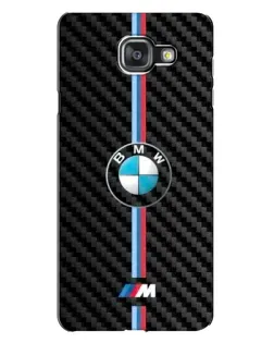Чехол для Samsung Galaxy A7 2016 (A7100, A710F) с картинкой «Эмблема BMW и карбон»