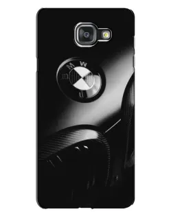 Чехол для Samsung Galaxy A7 2016 (A7100, A710F) с картинкой «Эмблема BMW — макро»