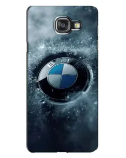 Чехол для Samsung Galaxy A7 2016 (A7100, A710F) с картинкой «Логотип BMW — лед»
