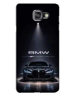Чехол для Samsung Galaxy A7 2016 (A7100, A710F) с картинкой «BMW сквозь ночной город»