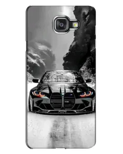 Чехол для Samsung Galaxy A7 2016 (A7100, A710F) с картинкой «BMW — акварельный дрифт»