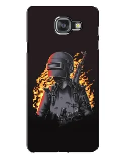 Чехол для Samsung Galaxy A7 2016 (A7100, A710F) с картинкой «PUBG — огненный силуэт» Чехол для Samsung Galaxy A7 2016 (A7100, A710F) с картинкой «PUBG — огненный силуэт»