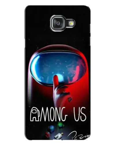 Чехол для Samsung Galaxy A7 2016 (A7100, A710F) с картинкой «Красный импостер — макро»