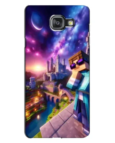 Чехол для Samsung Galaxy A7 2016 (A7100, A710F) с картинкой «Стив и космос» Чехол для Samsung Galaxy A7 2016 (A7100, A710F) с картинкой «Стив и космос»