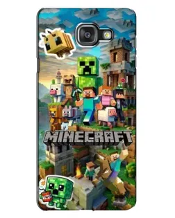 Чехол для Samsung Galaxy A7 2016 (A7100, A710F) с картинкой «Замок Minecraft»