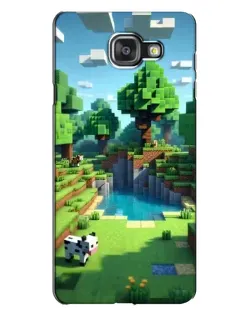 Чехол для Samsung Galaxy A7 2016 (A7100, A710F) с картинкой «Minecraft летний день»