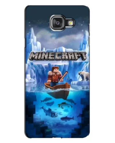 Чехол для Samsung Galaxy A7 2016 (A7100, A710F) с картинкой «Minecraft ледяной мир» Чехол для Samsung Galaxy A7 2016 (A7100, A710F) с картинкой «Minecraft ледяной мир»