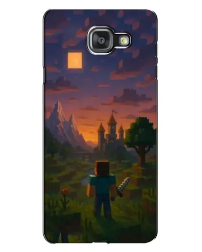 Чехол для Samsung Galaxy A7 2016 (A7100, A710F) с картинкой «Стив у башни» Чехол для Samsung Galaxy A7 2016 (A7100, A710F) с картинкой «Стив у башни»