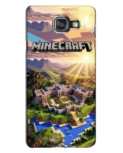 Чехол для Samsung Galaxy A7 2016 (A7100, A710F) с картинкой «Minecraft панорама»