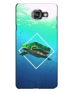 Чехол для Samsung Galaxy A7 2016 (A7100, A710F) с картинкой «Черепаха Minecraft»