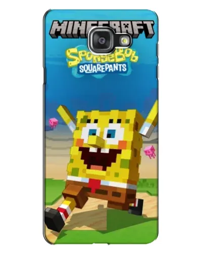 Чехол для Samsung Galaxy A7 2016 (A7100, A710F) с картинкой «Губка Боб Minecraft» Чехол для Samsung Galaxy A7 2016 (A7100, A710F) с картинкой «Губка Боб Minecraft»