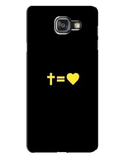 Чехол для Samsung Galaxy A7 2016 (A7100, A710F) с картинкой «Сердце и Крест»
