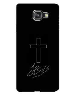 Чехол для Samsung Galaxy A7 2016 (A7100, A710F) с картинкой «Графический крест Jesus»