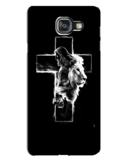 Чехол для Samsung Galaxy A7 2016 (A7100, A710F) с картинкой «Сияющий крест Jesus»