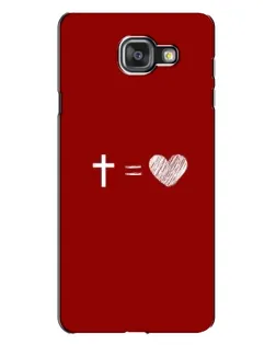 Чехол для Samsung Galaxy A7 2016 (A7100, A710F) с картинкой «Уравнение любви»